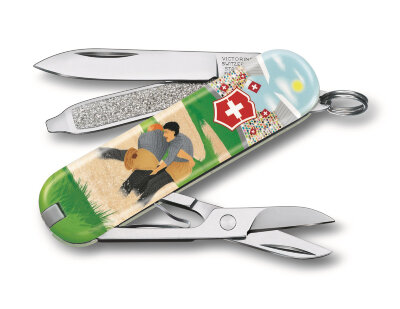 Нож-брелок VICTORINOX Classic &quot;Swiss Wrestling&quot; 0.6223.L2009
