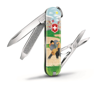 Нож-брелок VICTORINOX Classic &quot;Swiss Wrestling&quot; 0.6223.L2009