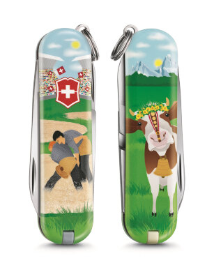 Нож-брелок VICTORINOX Classic &quot;Swiss Wrestling&quot; 0.6223.L2009
