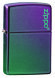 Зажигалка Zippo Classic с покрытием Iridescent, латунь/сталь, фиолетовая, матовая, 36x12x56 мм