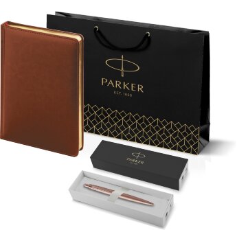 Подарочный набор Parker: Ручка Parker Jotter XL SE20 Monochrome Pink Gold и Ежедневник 212_3_128032755