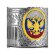 Подстаканник "Герб РФ" (Советский) никелированный с частичной позолотой с эмалью С7408/171э с гравировкой