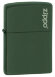Зажигалка Zippo Green Matte, латунь с порошковым покрытием, зеленая, матовая, 36х56х12 мм