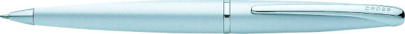 Шариковая ручка Cross ATX. Цвет - серебристый матовый. с гравировкой