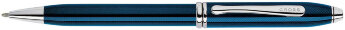 Шариковая ручка Cross Townsend, тонкий корпус. Цвет - синий.
