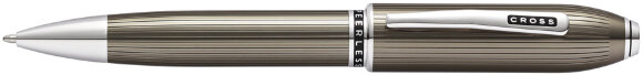 Шариковая ручка Cross Peerless Translucent Titanium Grey Engraved Lacquer с гравировкой