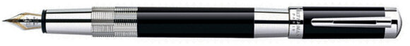 Перьевая ручка Waterman Elegance Black ST. Перо из чистого золота 18К. Детали дизайна: посеребрение S0891390 с гравировкой