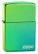 Зажигалка Zippo Classic с покрытием High Polish Teal, латунь/сталь, зелёная, глянцевая, 36x12x56 мм