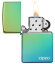 Зажигалка Zippo Classic с покрытием High Polish Teal, латунь/сталь, зелёная, глянцевая, 36x12x56 мм