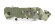 Нож складной Stinger, 88 мм (серебристый), рукоять: алюминий (зеленый камуфляж), картонная коробка