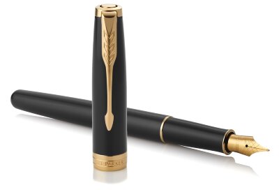 Перьевая ручка Parker Sonnet Black Lacquer GT 1931494