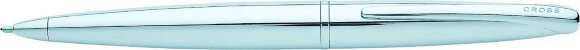 Шариковая ручка Cross ATX. Цвет - серебристый. с гравировкой