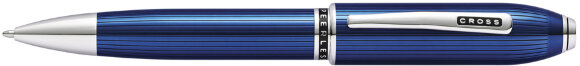Шариковая ручка Cross Peerless Translucent Quartz Blue Engraved Lacquer с гравировкой