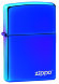 Зажигалка Zippo Classic с покрытием High Polish Indigo, латунь/сталь, синяя, глянцевая, 36x12x56 мм