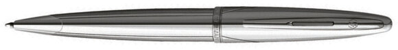 Шариковая ручка Waterman Carene Silver Meridians. Детали дизайна - палладиевое покрытие с гравировкой