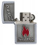 Зажигалка ZIPPO Classic с покрытием Street Chrome, латунь/сталь, серебристая, матовая, 36x12x56 мм