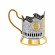 Набор для чая никелированный с позолотой "Танк Т-34" НБС18708/186