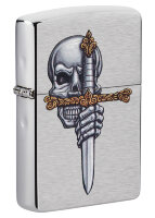 Зажигалка Sword Skull Design Zippo 49488 с гравировкой