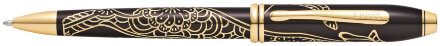  Шариковая ручка Cross Townsend Year of the Dog, цвет - черный, золотистый