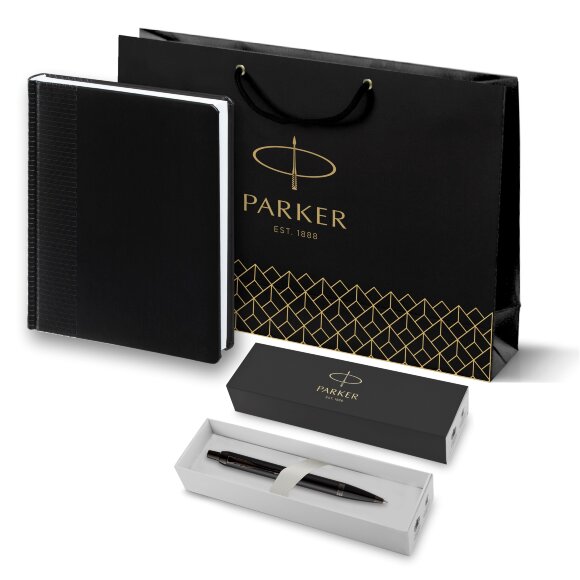 Подарочный набор Parker: Ежедневник и Шариковая Ручка Parker IM Black Edition 212726_4530618