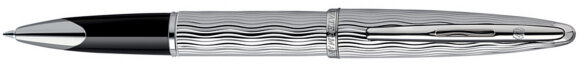 Роллерная ручка Waterman Carene Essential Silver ST. Детали дизайна: палладиевое покрытие с гравировкой