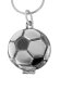 Серебряный открывающийся кулон/медальон футбольный мяч с гравировкой