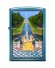 Зажигалка Zippo Петергофский фонтан, с покрытием Sapphire™, латунь/сталь, синяя, 36x12x56 мм