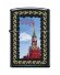 Зажигалка Zippo Московский кремль, с покрытием Black Matte, латунь/сталь, чёрная, 36x12x56 мм