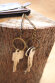 Ключница KLONDIKE «Luke», натуральная кожа в темно-коричневом цвете, 11 х 7,5 см