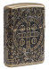 Зажигалка Zippo Armor® с покрытием Antique Brass, латунь/сталь, золотистая, матовая, 37х13x58 мм