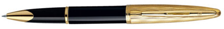Роллерная ручка Waterman Carene Essential Black and Gold GT, детали дизайна: позолота 23К в Москве, фото 19