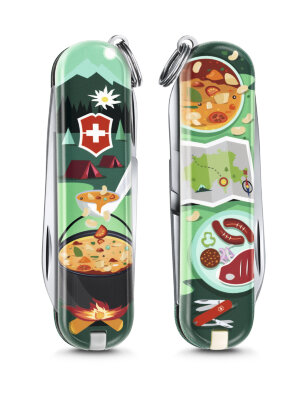 Нож-брелок VICTORINOX Classic &quot;Swiss Mountain Dinner&quot; 0.6223.L1907
