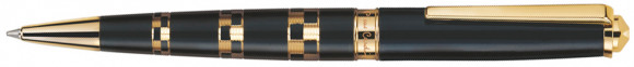 Ручка шариковая Pierre Cardin GAMME. Цвет - черный. Упаковка Е-1
