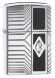 Зажигалка Zippo Armor® с покрытием High Polish Chrome, латунь/сталь, серебристая, 37х13x58 мм