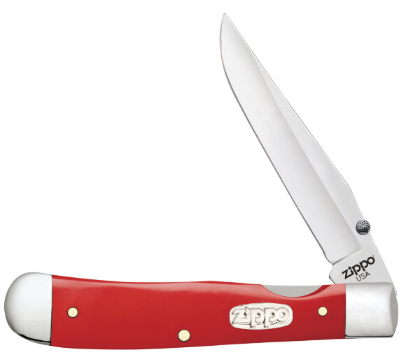Нож перочинный ZIPPO Red Synthetic TrapperLock, 105 мм, красный + ЗАЖИГАЛКА ZIPPO 207