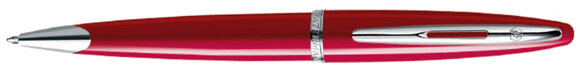 Шариковая ручка Waterman Carene Glossy Red  ST. Детали дизайна: палладий