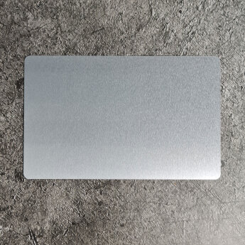 Металлическая визитная карточка 86 x 54 x 0.2 мм