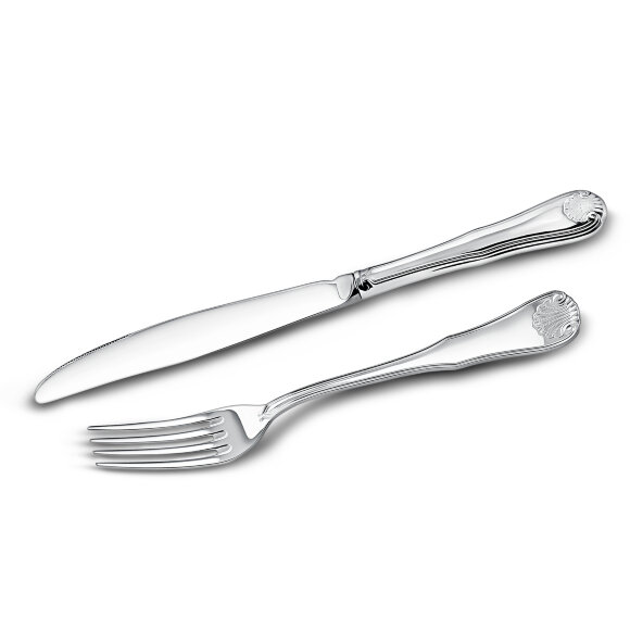 Набор столовый "Визит": вилка и нож (Серебро 925)
