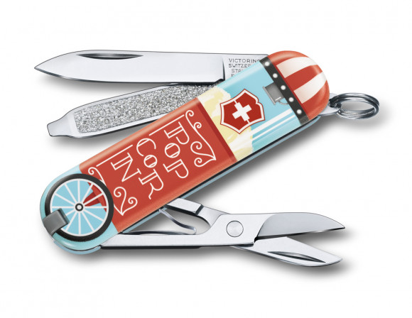 Нож-брелок VICTORINOX Classic "Let It Pop!" 0.6223.L1910