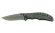 Нож складной Stinger, 90 мм (черный), рукоять: сталь/алюминий (черный), коробка картон