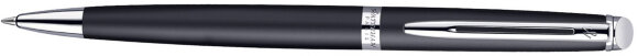 Шариковая ручка Waterman Hemisphere Essential, цвет - черный/хром S0920870 с гравировкой