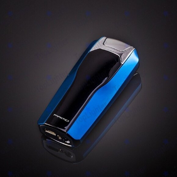 Плазменная USB Зажигалка Primo с сенсорным датчиком синего цвета