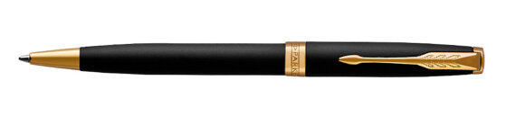 Шариковая ручка Parker ESSENTIAL Sonnet Matte Black GT с гравировкой