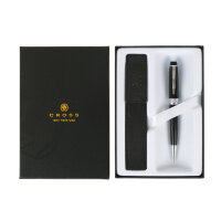 Подарочный набор Cross: шариковая Ручка Cross Bailey Black Lacquer с чехлом для ручки AT0452-7/471