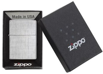 Электронная USB зажигалка Zippo Linen Weave Street Crome 28181