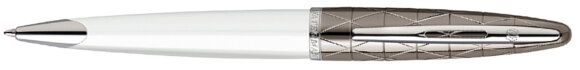Шариковая ручка Waterman Carene Contemporary White ST. Детали дизайна: паллдаиевое покрытие S0944680 с гравировкой