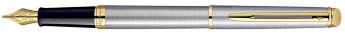 Перьевая ручка Waterman Hemisphere Essential Stainless Steel CT. Перо - позолота 23К