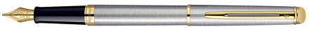 Перьевая ручка Waterman Hemisphere Essential Stainless Steel CT. Перо - позолота 23К в Москве, фото 31