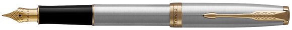 Ручка перьевая Parker ESSENTIAL Sonnet Stainless Steel GT 1931504 с гравировкой