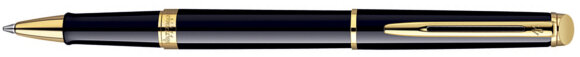 Роллерная ручка Waterman Hemisphere Essential Black GT. Корпус и колпачок - лаковые
